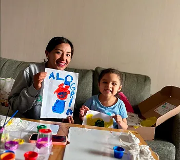 Niño practicando autonomía
